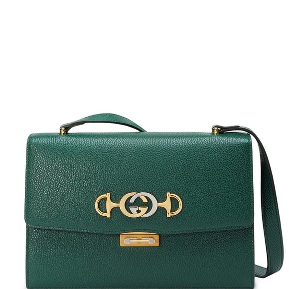 NWT GUCCI SMALL GG ZUMI LEATHER SHOULDER BAG - Picture 1 of 11